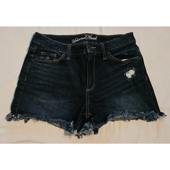 Universal Thread High Rise Shortie Woman's Denim Shorts Size 4/27R‎ - Picture 1 of 6